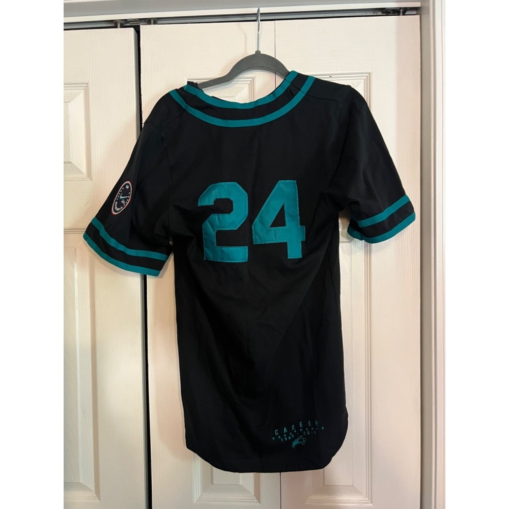 Ken Griffey Jr The Kid #24 Nike Jersey Seattle Mariners Small Retirement Career - Picture 2 of 6